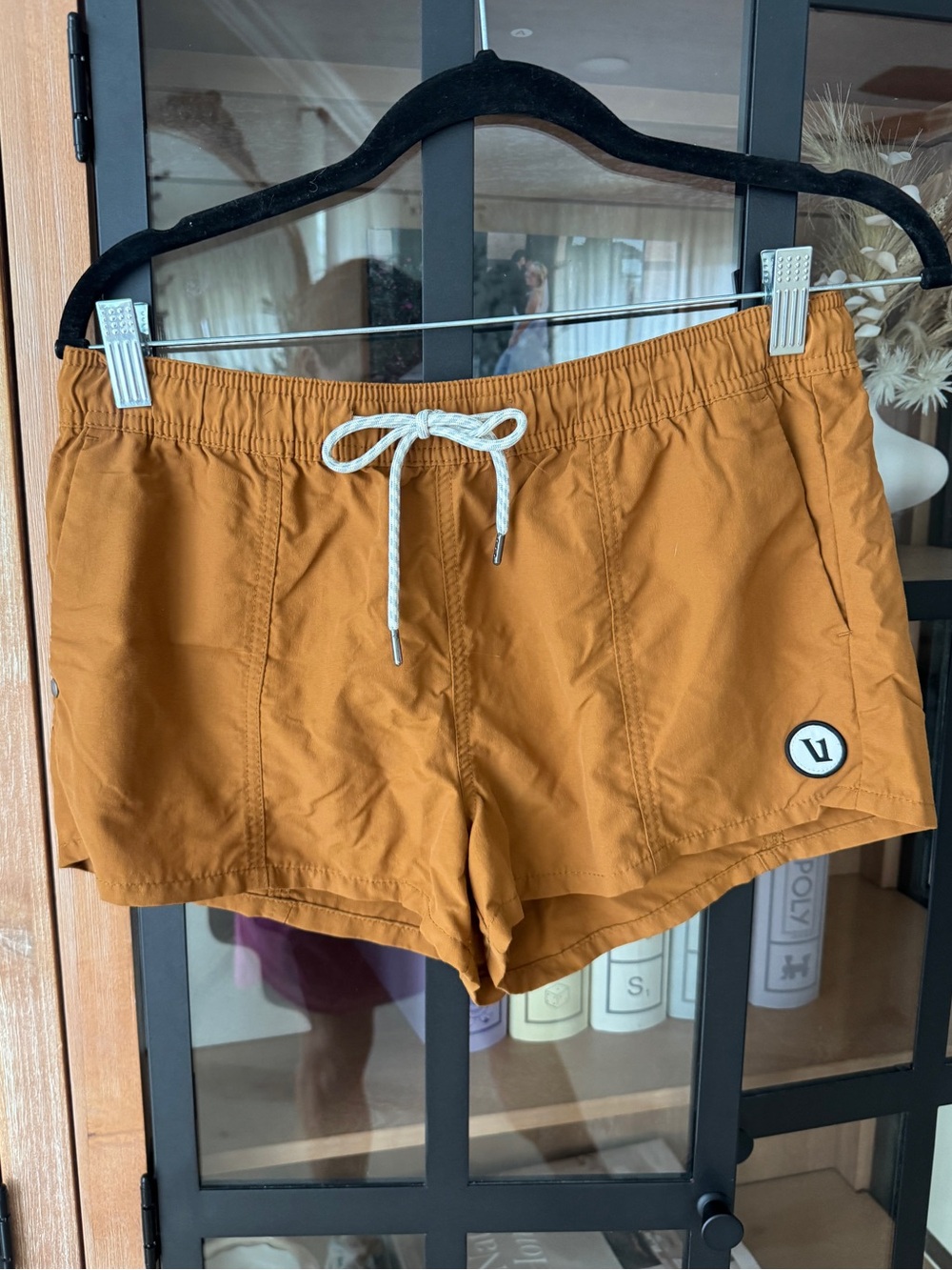 Vuori Sunwashed Shorts turmeric drawstring mustard active performance hiking